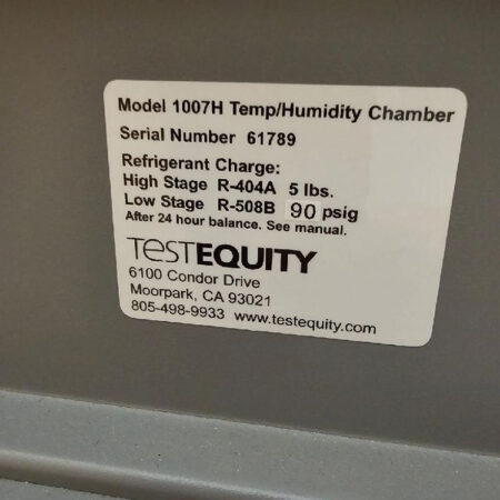 Test Equity Temp Humidity Chamber 1007H (2015)