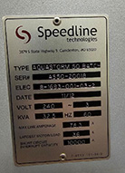 Speedline Aquastorm 50 Batch Wash (2012)